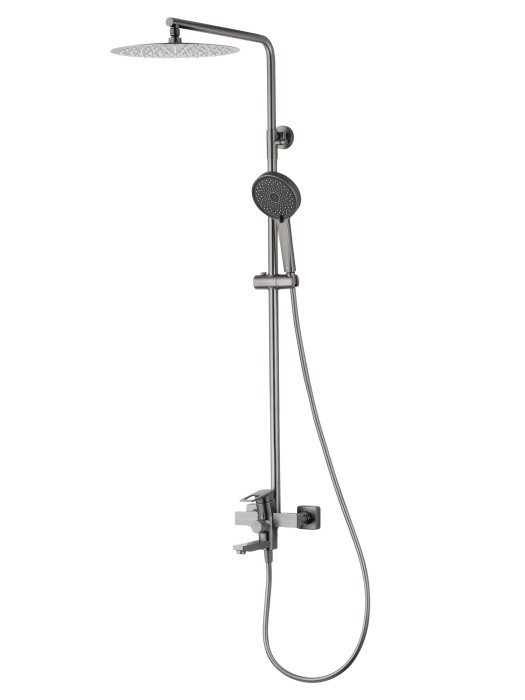 Душевая система, Wonzon &amp; Woghand Frame, WW-88739010-BGM цвет: графит