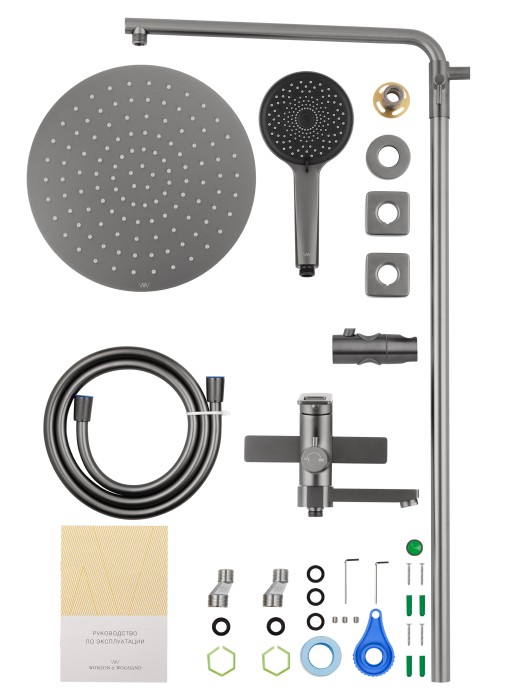 Душевая система, Wonzon & Woghand Frame, WW-88739010-BGM цвет: графит