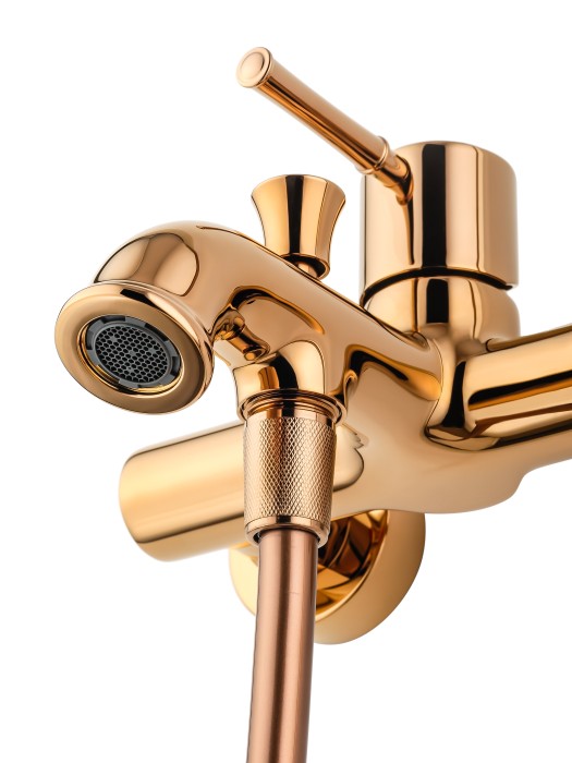 Смеситель для ванны с душем, Wonzon & Woghand Tor, WW-88037073-RG цвет: розовое золото