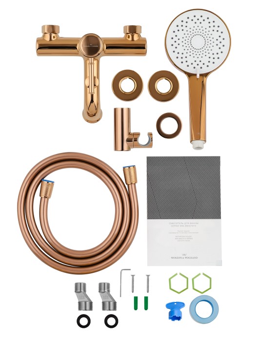 Смеситель для ванны с душем, Wonzon & Woghand Tor, WW-88037073-RG цвет: розовое золото