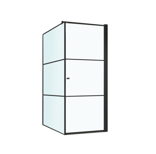 Душевой уголок 900x900мм BERGES Dark, черный арт. 061020R