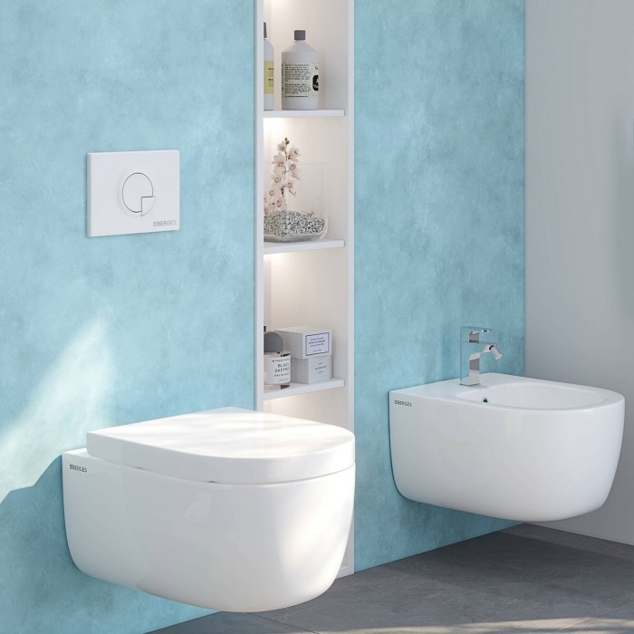 Унитаз BERGES EGO, сиденье дюропласт Toma SO, арт. 082122