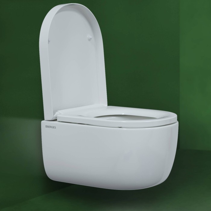 Унитаз BERGES EGO, сиденье дюропласт Toma SO, арт. 082122