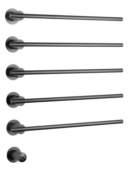 Полотенцесушитель электрический встраиваемый, Wonzon &amp; Woghand Dortmund, WW-A365-GM цвет: графит