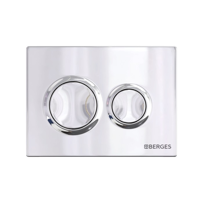 Комплект унитаза EGO XL Rimless с инсталляцией NOVUM525, кнопка O3 хром, сиденье Okus Slim SO, Berges арт. 043302