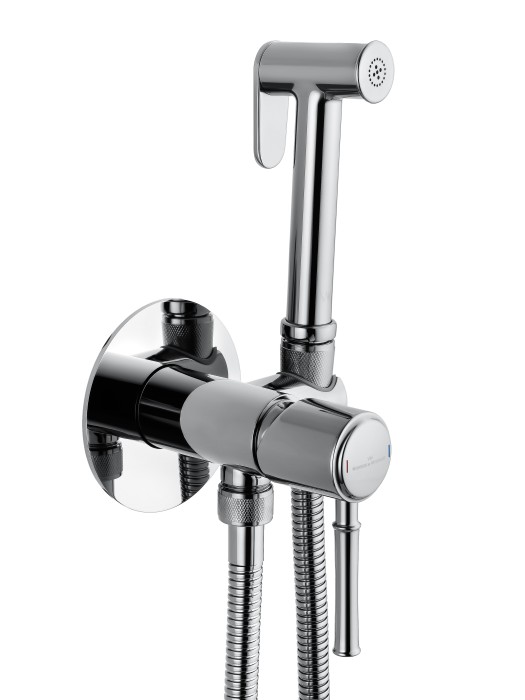 Смеситель с гигиеническим душем встраиваемый, Wonzon & Woghand Tor, WW-88829073-CR цвет: хром