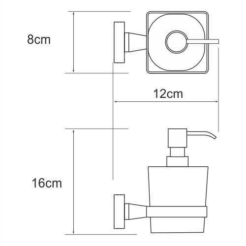 Дозатор для жидкого мыла WasserKRAFT Dill K-3900 арт. K-3999