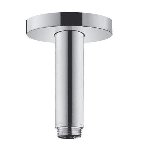 Душевой кронштейн S потолочный 100 мм Hansgrohe, хром арт. 27393000