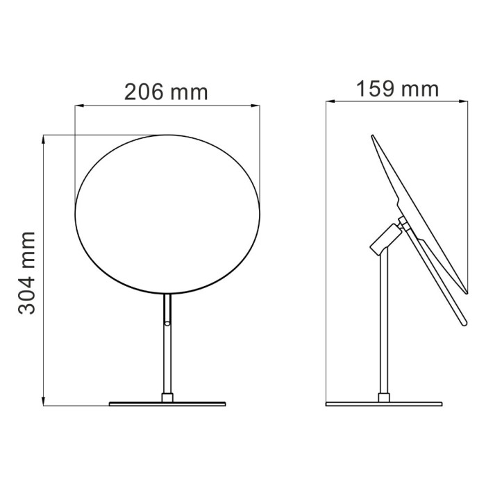 Зеркало с 3-х кратным увеличением WasserKRAFT арт. K-1002