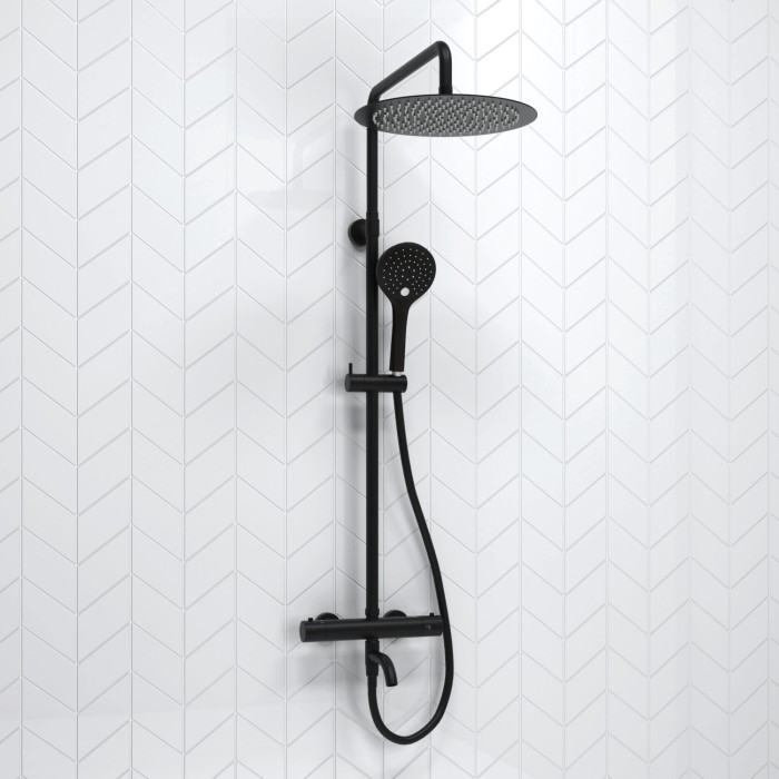 Душевая система с термостатическим смесителем WasserKRAFT арт. A288.160.078.BM Thermo