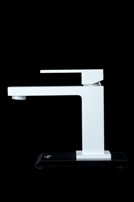 Смеситель для раковины, Matt White, Qubic Boheme 471-MW