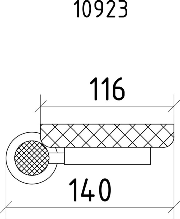 Мыльница, Royal cristal, Boheme 10923-G-B