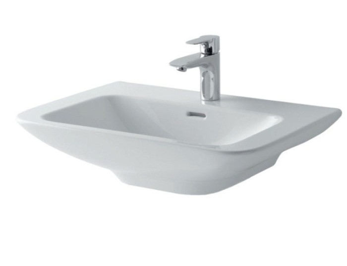 Раковина 55 см, накладная, MH TOTO, LW10300G цвет: белый