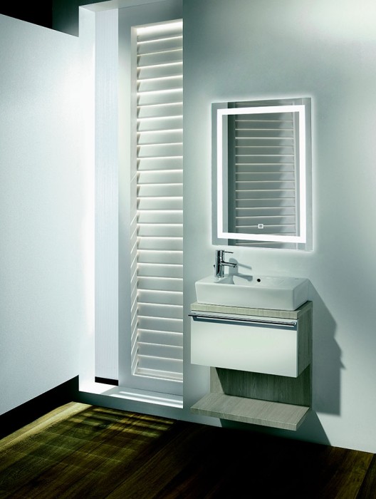 Зеркало 600х800 c подсветкой и диммером, сенсорный выключатель, Azario Рига - ФР-00001378