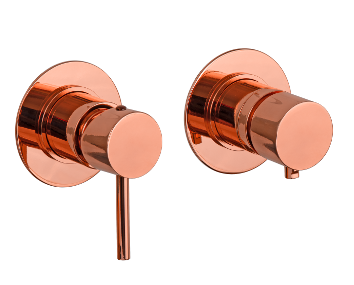 Смеситель для душа медь глянцевый, Remer X Style, скрытого монтажа X96RL