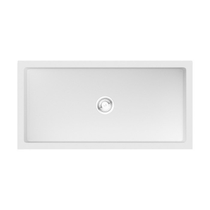 Кухонная мойка Omoikiri Mikura 91-WH Natceramic, цвет белый арт. 4997086