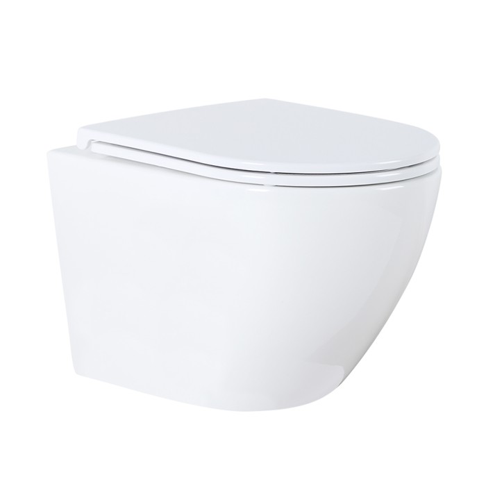 Готовый комплект инсталляция с панелью смыва + унитаз Grado N с сидением микролифт+ клавиша, хром глянцевый  Azario - AZ-8010-1000+AZ-8200-0011+AZ-0046N