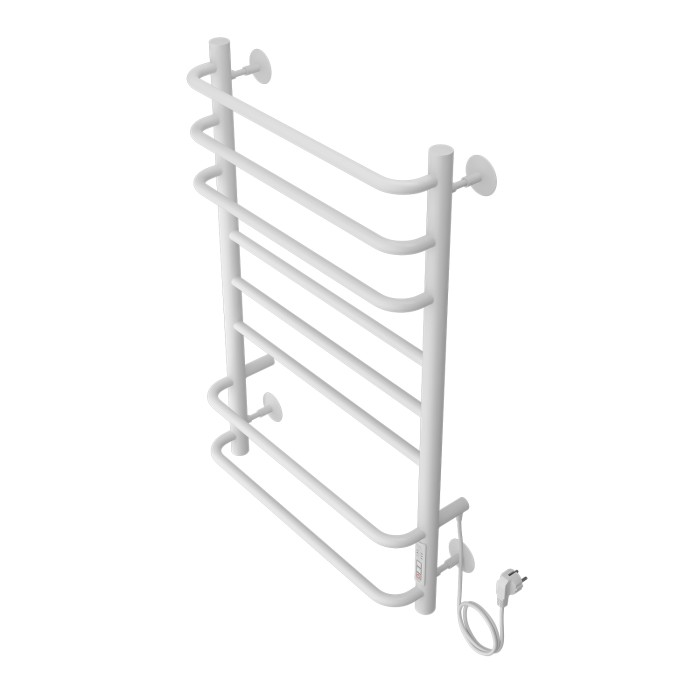 Полотенцесушитель электрический 500/800 8 секций, диммер справа, белый, Milan Azario - AZ90858W