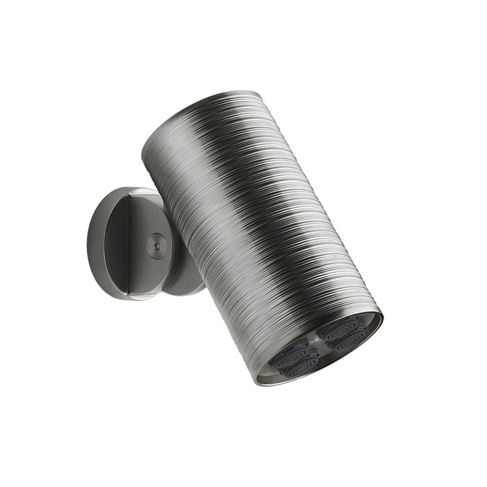 Верхний душ d7.9см., с настенным креплением, 4 струи, Gessi 316, steel brushed арт. 57241#239