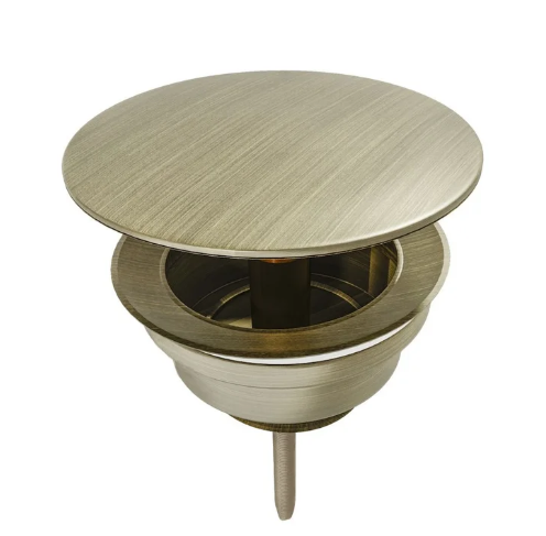 Донный клапан для раковины Lotis с переливом,  бронза матовый арт. L1025