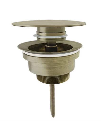 Донный клапан для раковины Lotis с переливом,  бронза матовый арт. L1025