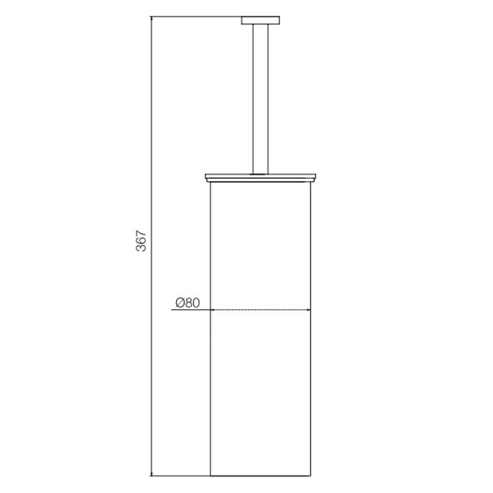 Fima Carlo Frattini Ёршик напольный, Rotola, F6006/3CR цвет: хром