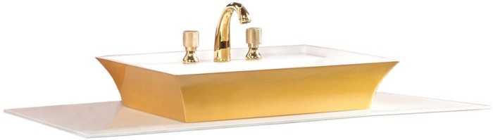 Столешница стекло 110см прямая white, Boheme Neoart - 853-110-WH