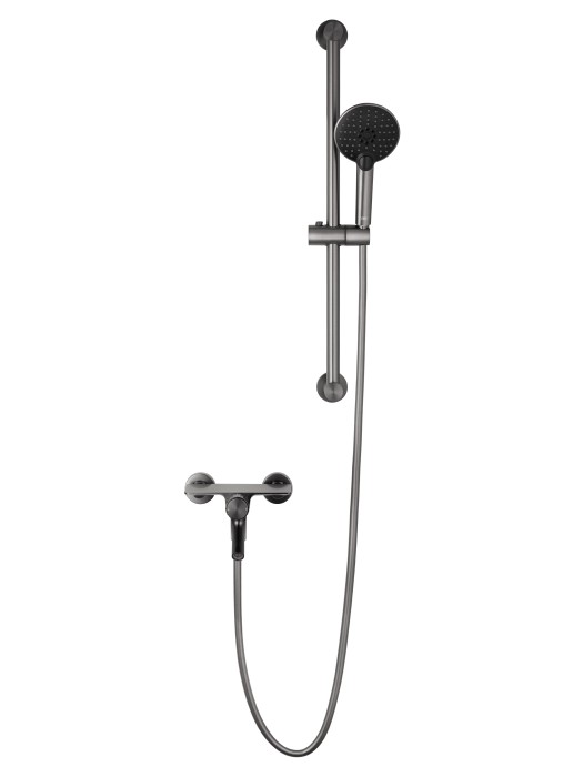 Смеситель для ванны с душевым гарнитуром, Wonzon & Woghand Click, WW-FE05L222-BGG цвет: графит