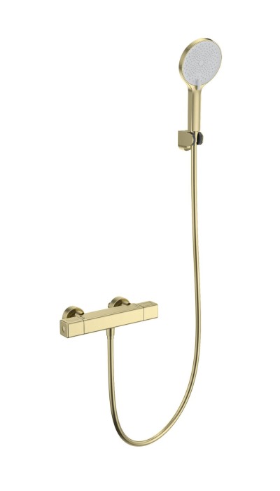 Смеситель для душа с термостатом, Wonzon &amp; Woghand Stay, WW-B2016-A-BG цвет: золото