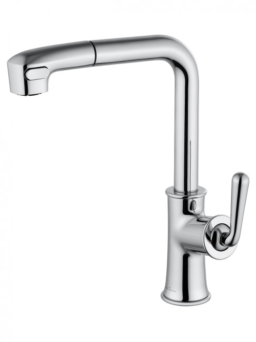 Смеситель для кухни с выдвижным изливом, Wonzon &amp; Woghand, WW-88439008A-CR цвет: хром