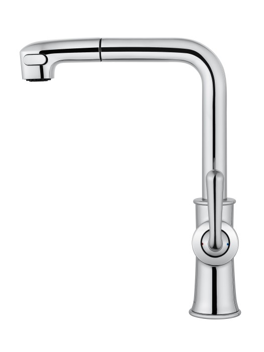 Смеситель для кухни с выдвижным изливом, Wonzon & Woghand, WW-88439008A-CR цвет: хром