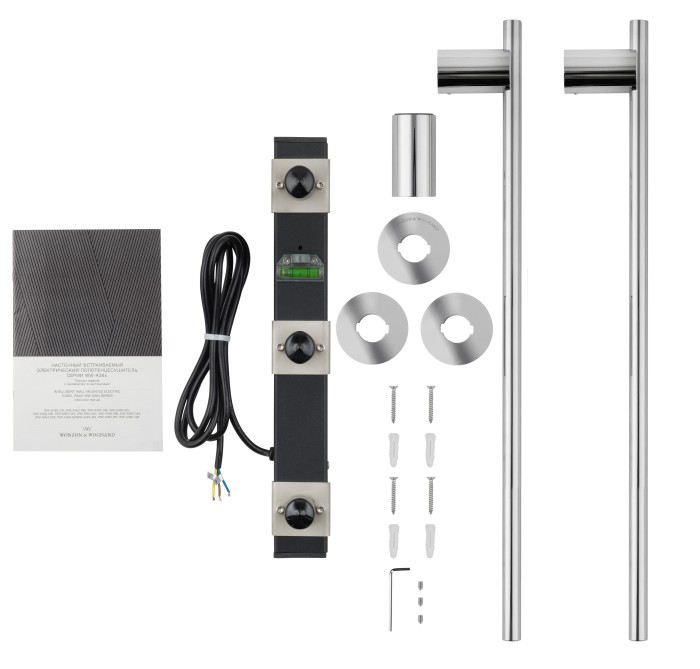 Полотенцесушитель электрический встраиваемый, Wonzon & Woghand Dortmund, WW-A362-CR цвет: хром