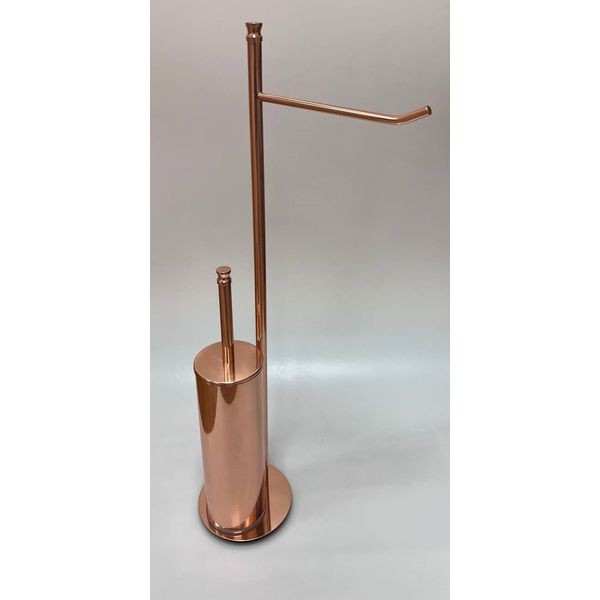 Стойка h63 см: бумагодержатель/ерш металлический STIL HAUS Hashi, 969(17) цвет: розовое золото