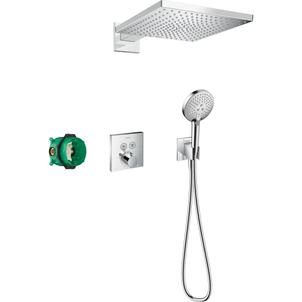 Душевая система скрытого монтажа с термостатом ShowerSelect Raindance E Hansgrohe, хром арт. 27952000