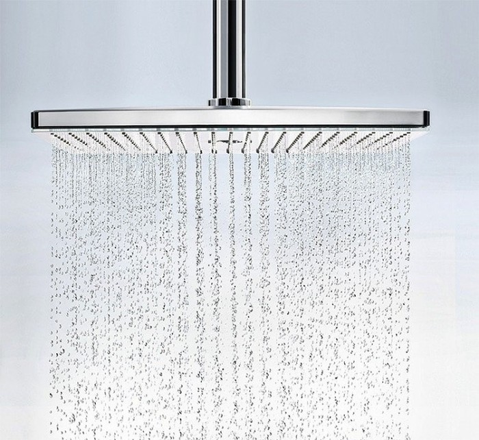 Верхний душ с потолочным кронштейном Raindance E Hansgrohe, хром арт. 26251000