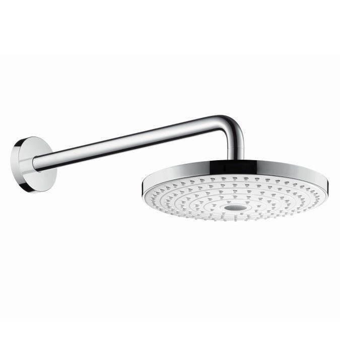 Верхний душ с настенным кронштейном Raindance Select S Hansgrohe, белый, хром арт. 26466400
