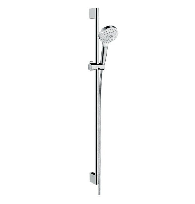 Душевой гарнитур со штангой 90см Crometta Hansgrohe, белый, хром арт. 26539400
