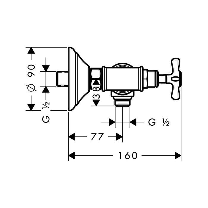 Смеситель для душа Montreux Axor, шлифованный никель арт. 16560820