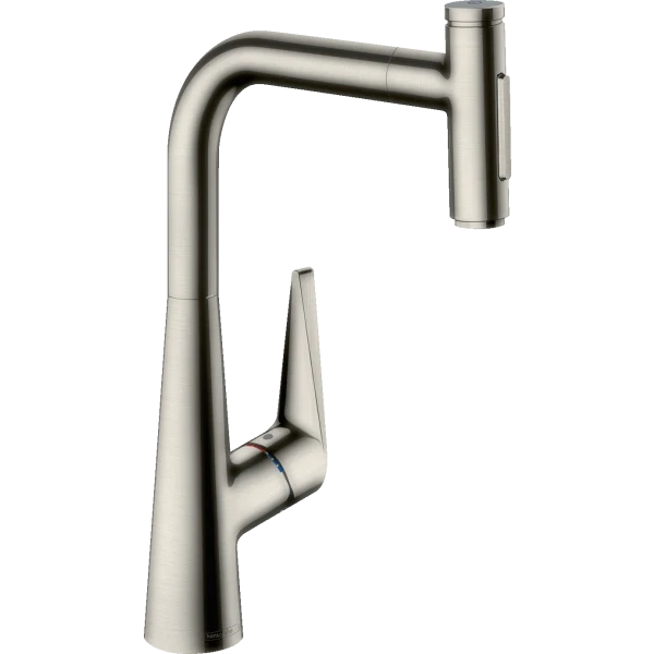 Смеситель для кухни, с вытяжным душем, Hansgrohe Talis Select M51, нержавеющая сталь арт. 73867800