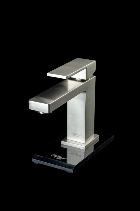 Смеситель для раковины, Brushed Nickel, Qubic Boheme 471-NB