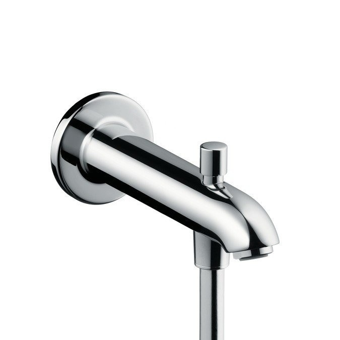 Излив для ванны с переключателем на душ, Hansgrohe, хром арт. 13424000