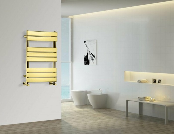 Полотенцесушитель водяной форма прямоугольная 50x80см, золото, Venturo Boheme 720-G