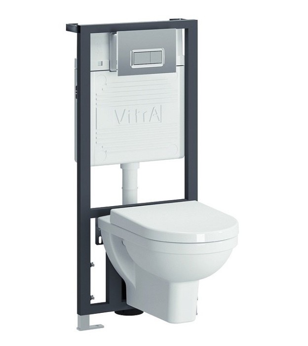 Комплект VitrA Form 300 унитаз подвесной, с сиденьем микролифтом арт. 9812B003-7203