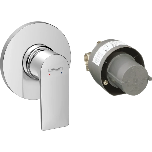 Смеситель для душа скрытого монтажа, в комплекте с монтажной частью, Hansgrohe Rebris E, хром арт. 72658000