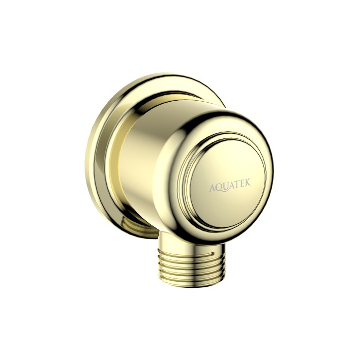 Шланговое подсоединение, Aquatek Классик, золото арт. AQ2461PG