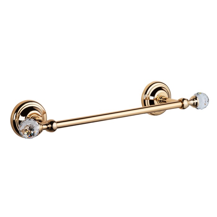 Полотенцедержатель 35,5 см, подвесной, Crystal золото с кристаллом swarovski, Tiffany World - TWCR014oro-sw