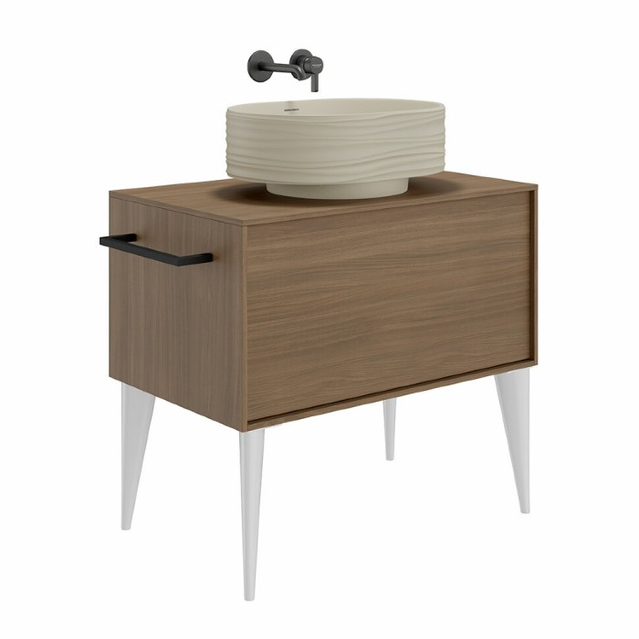 Раковина накладная 50x36,6см, Sabbia Kerama Marazzi, бежевый - SA.wb.50\SAN