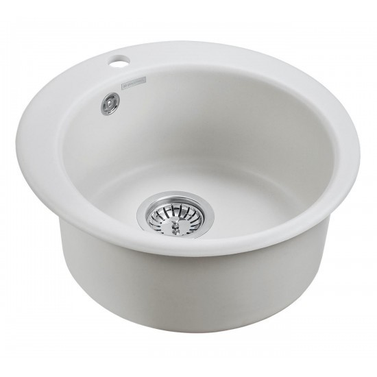 Мойка для кухни гранит D475 Paulmark GELEGEN 50, белый - PM404800-WH