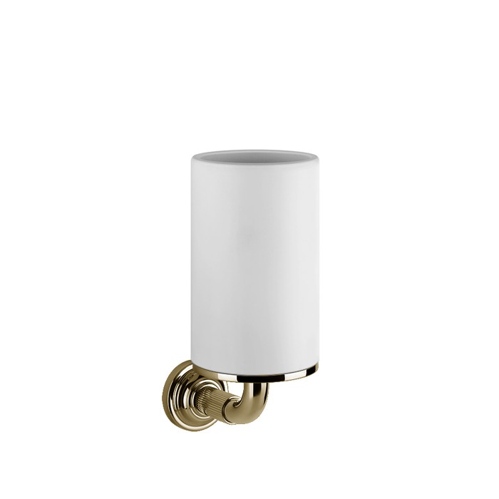 Стакан для зубных щеток подвесной, Gessi Venti20, белый: фурнитура brass pvd арт. 65407#710