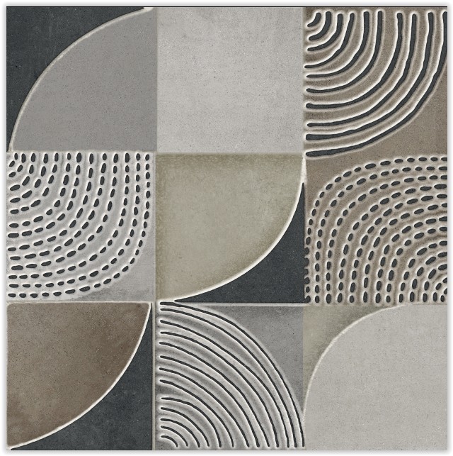 Плитка dec. (6 pz) rett 60x60 DADO CERAMICA Gare du nord арт. R04138